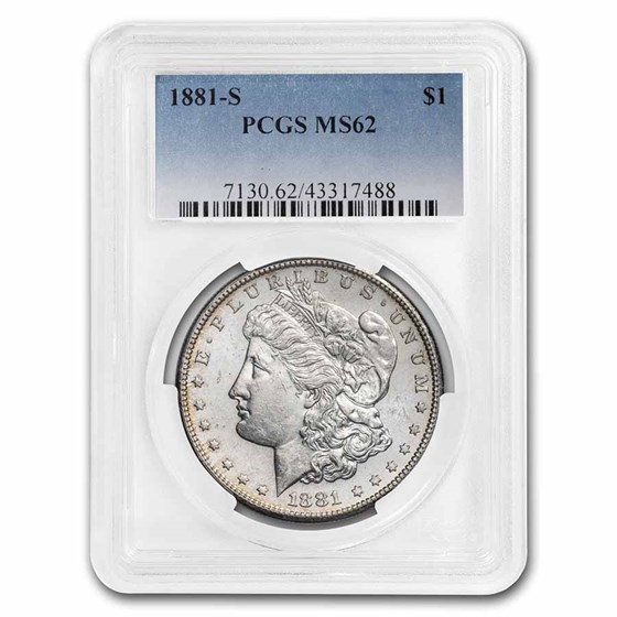 1881-S Morgan Dollar MS-62 PCGS 1881-S Morgan Dollar MS-62 PCGS