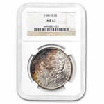 1881-S Morgan Dollar MS-63 NGC (Toned)