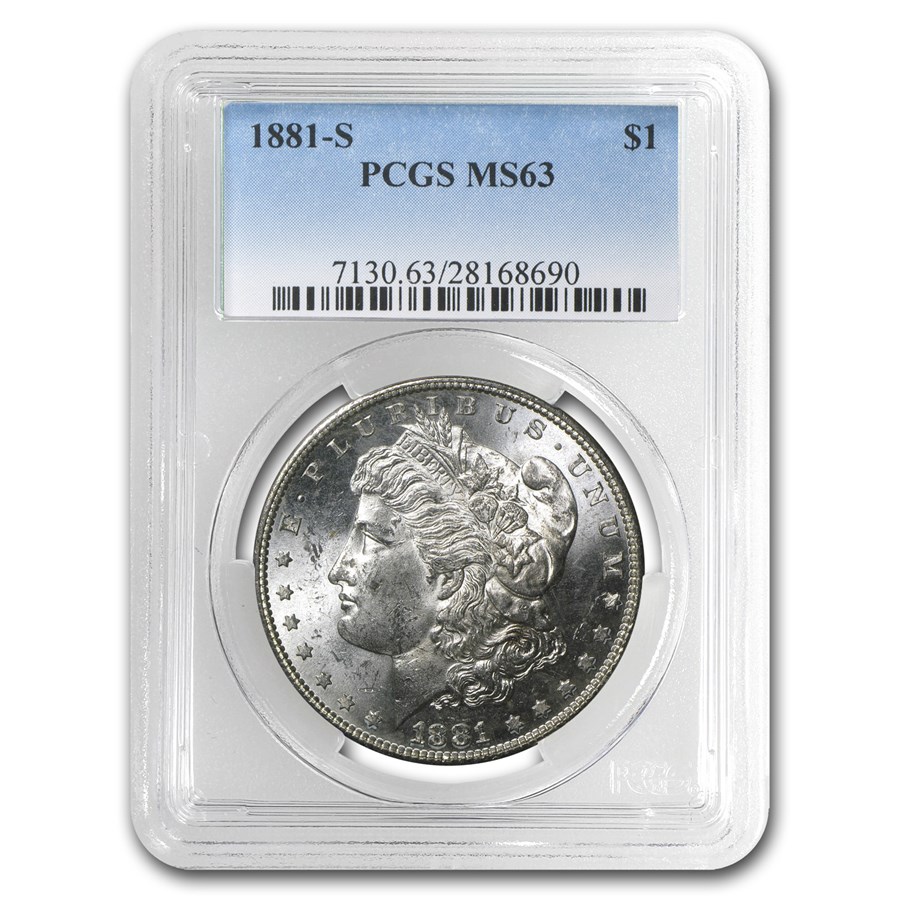 1881-S Morgan Dollar MS-63 PCGS