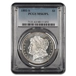1881-S Morgan Dollar MS-63 PL PCGS