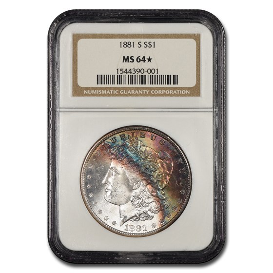 1881-S Morgan Dollar MS-64* NGC 1881-S Morgan Dollar MS-64* NGC