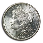 1881-S Morgan Dollar MS-64 PCGS CAC (Rattler)