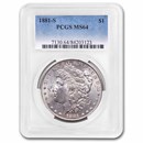 1881-S Morgan Dollar MS-64 PCGS
