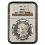 1881-S Morgan Dollar MS-64 PL NGC