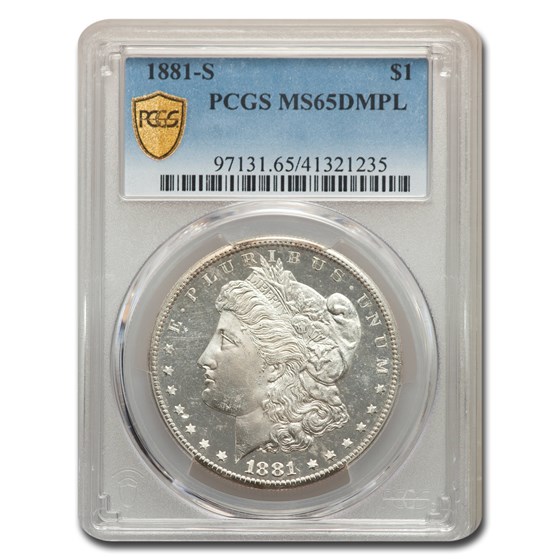 1881-S Morgan Dollar MS-65 DMPL PCGS 1881-S Morgan Dollar MS-65 DMPL PCGS