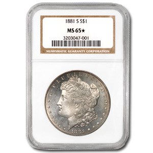 1881-S Morgan Dollar MS-65* NGC (Semi Proof Like Obv) 1881-S Morgan Dollar MS-65* NGC (Semi Proof Like Obv)