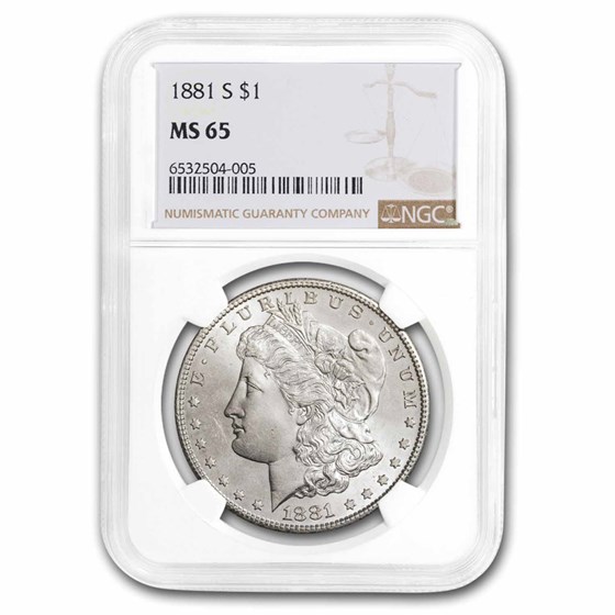 1881-S Morgan Dollar MS-65 NGC 1881-S Morgan Dollar MS-65 NGC