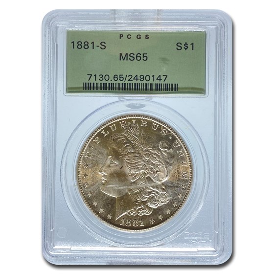 1881-S Morgan Dollar MS-65 PCGS (OGH)