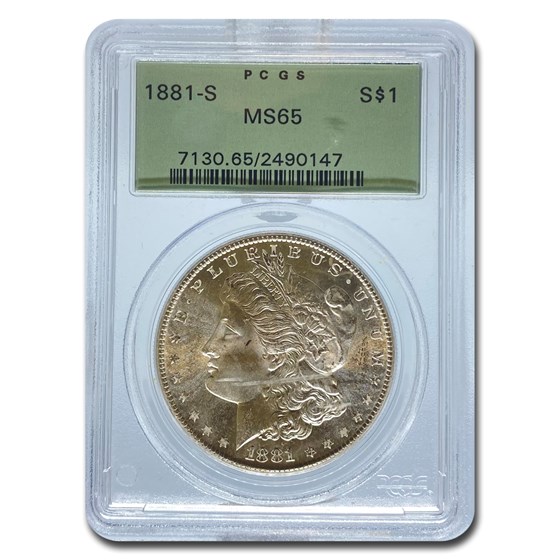 1881-S Morgan Dollar MS-65 PCGS (OGH) 1881-S Morgan Dollar MS-65 PCGS (OGH)