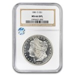 1881-S Morgan Dollar MS-66 DPL NGC