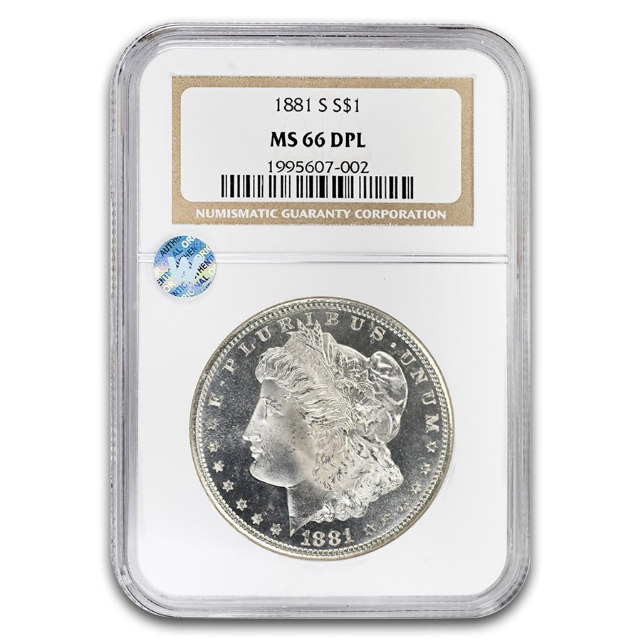 1881-S Morgan Dollar MS-66 DPL NGC