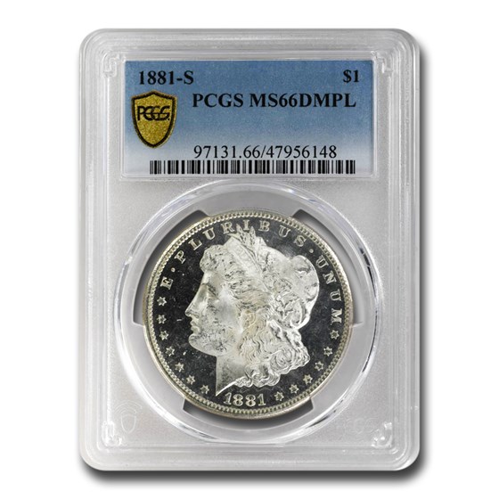 1881-S Morgan Dollar MS-66 PCGS (DMPL) 1881-S Morgan Dollar MS-66 PCGS (DMPL)