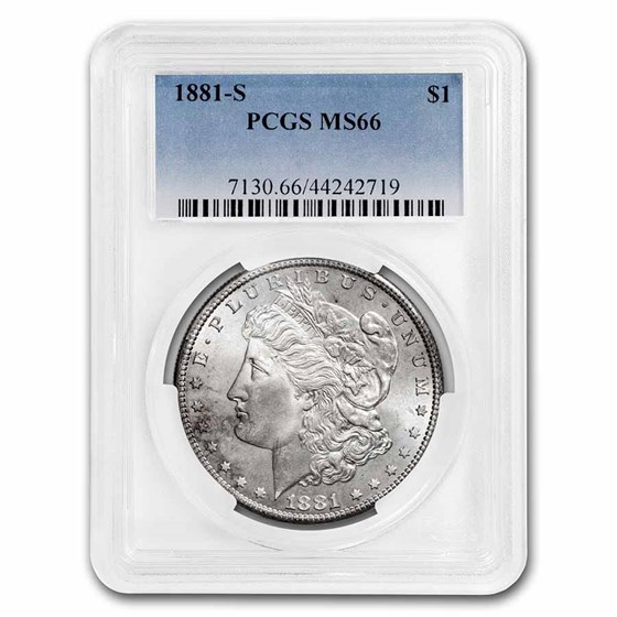 1881-S Morgan Dollar MS-66 PCGS 1881-S Morgan Dollar MS-66 PCGS