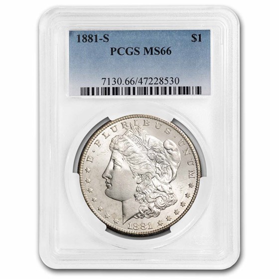 1881-S Morgan Dollar MS-66 PCGS 1881-S Morgan Dollar MS-66 PCGS