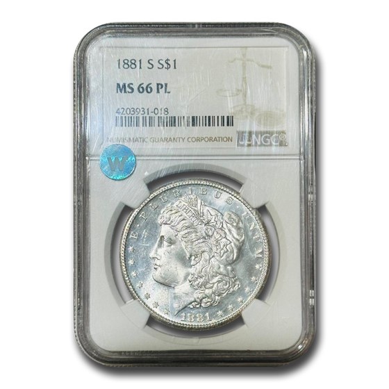 1881-S Morgan Dollar MS-66 PL NGC 1881-S Morgan Dollar MS-66 PL NGC