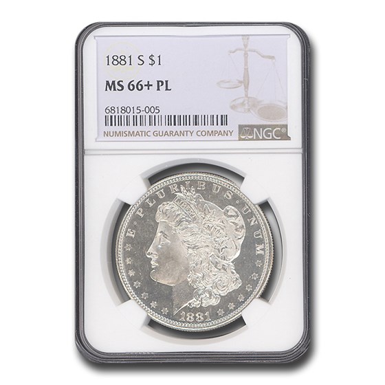 1881-S Morgan Dollar MS-66+ Plus PL NGC 1881-S Morgan Dollar MS-66+ Plus PL NGC