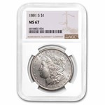 1881-S Morgan Dollar MS-67 NGC