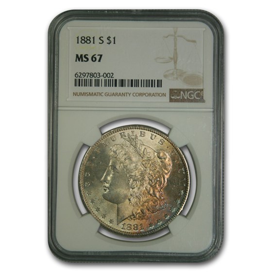 1881-S Morgan Dollar MS-67 NGC