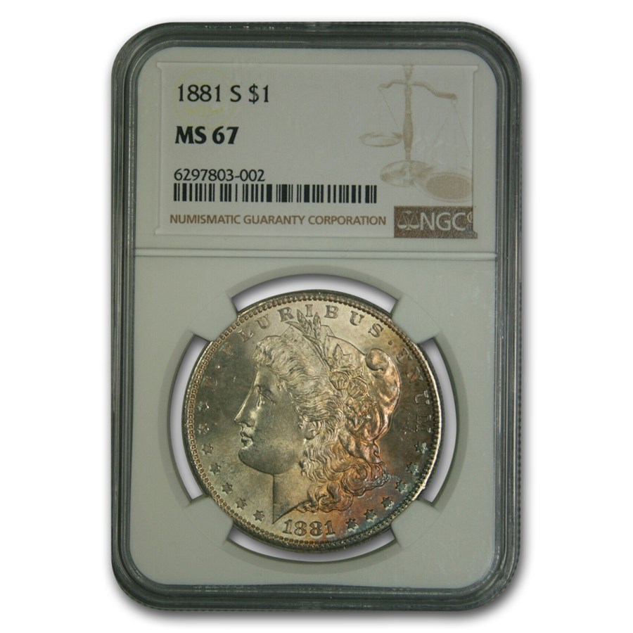 1881-S Morgan Dollar MS-67 NGC
