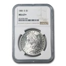1881-S Morgan Dollar MS-67+ NGC