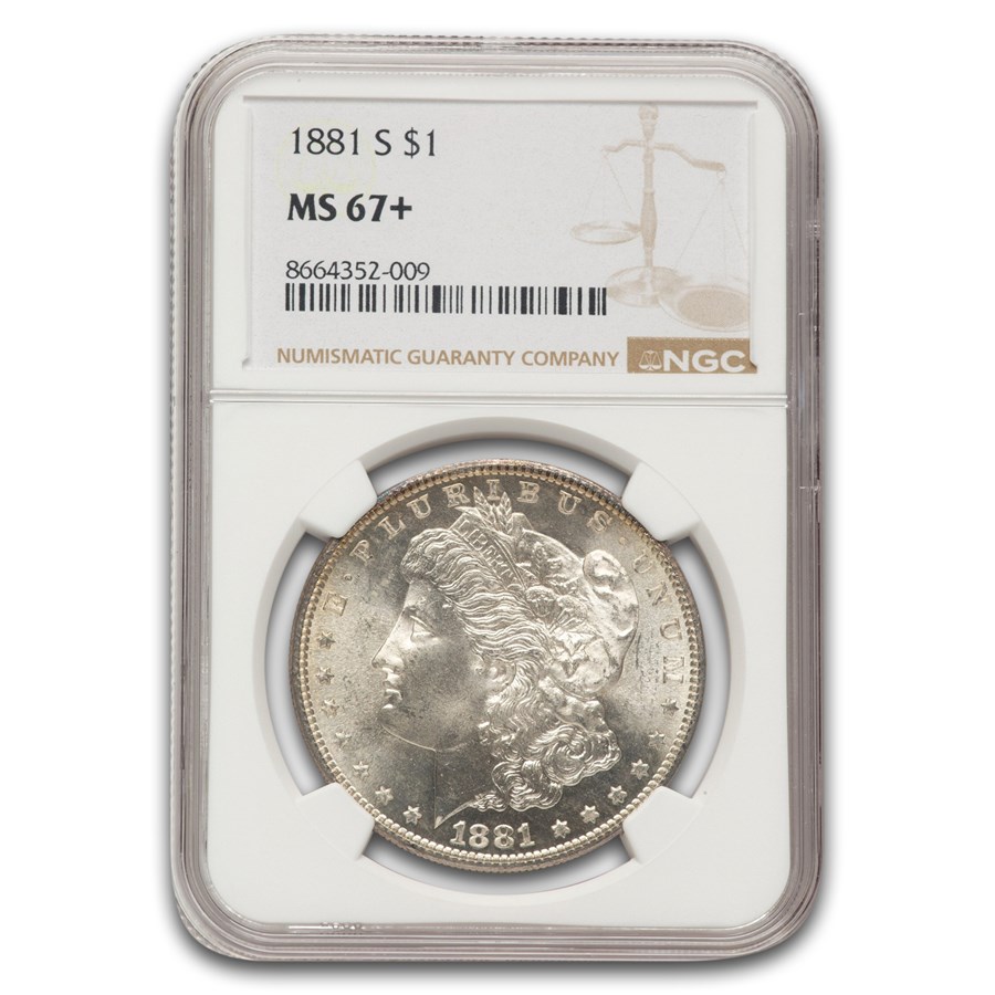 1881-S Morgan Dollar MS-67+ NGC