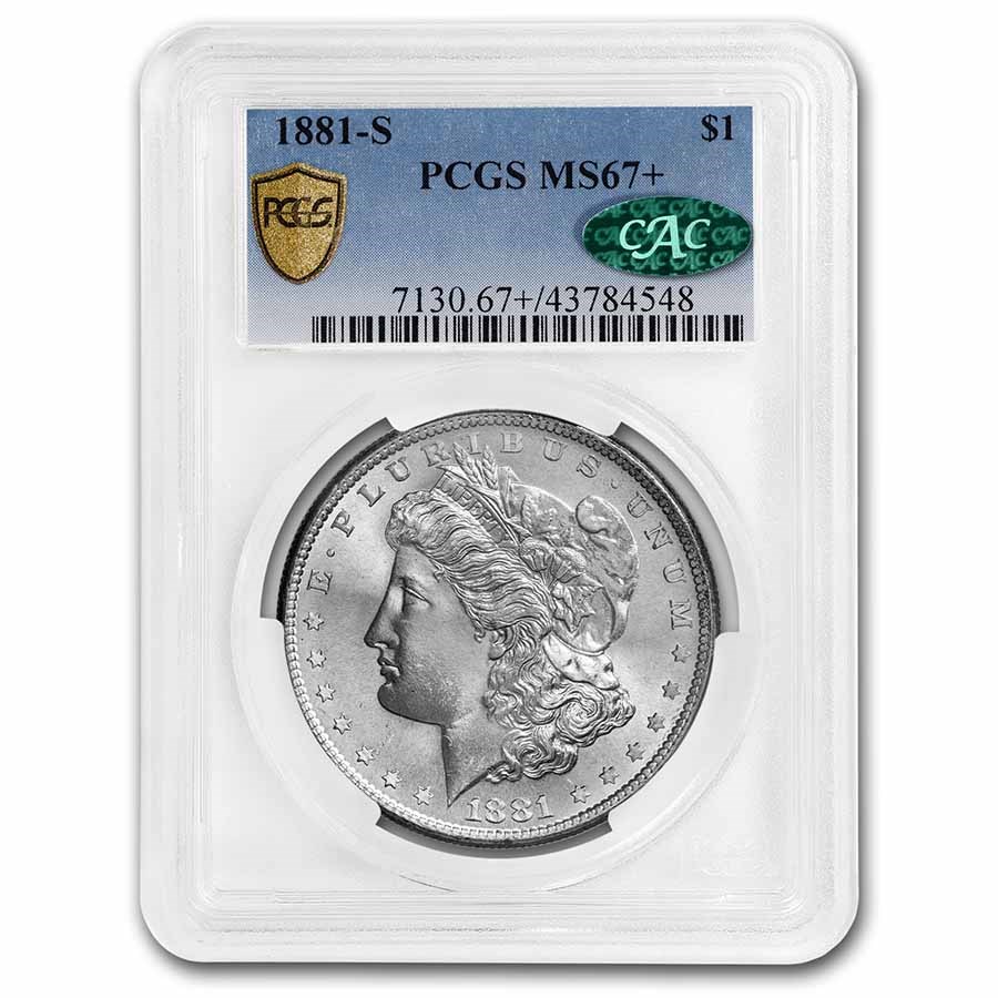 1881-S Morgan Dollar MS-67+ PCGS CAC