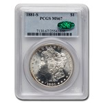 1881-S Morgan Dollar MS-67 PCGS CAC