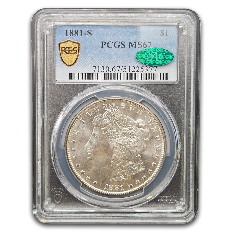 1881-S Morgan Dollar MS-67 PCGS CAC