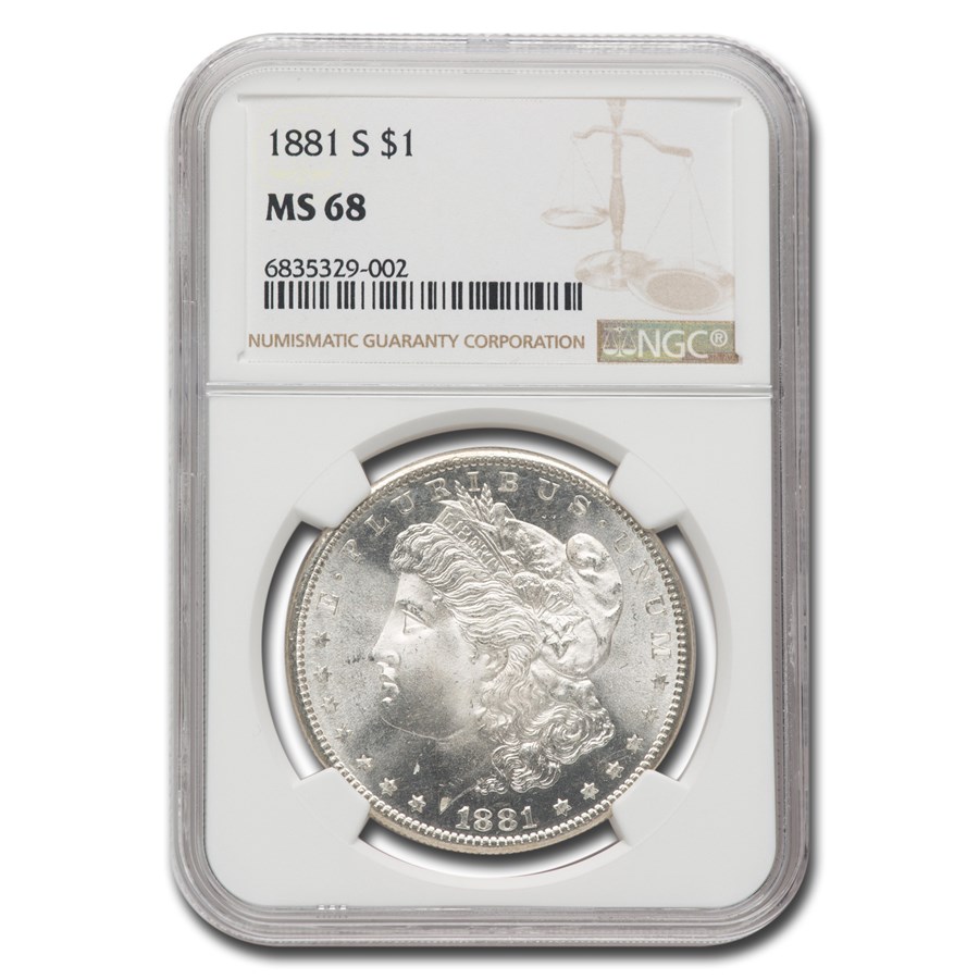 1881-S Morgan Dollar MS-68 NGC