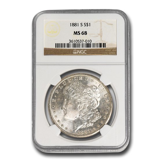 1881-S Morgan Dollar MS-68 NGC