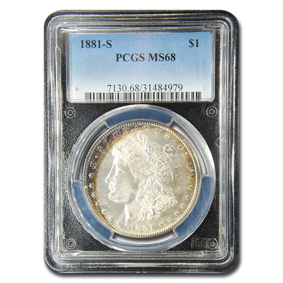 1881-S Morgan Dollar MS-68 PCGS 1881-S Morgan Dollar MS-68 PCGS