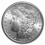 1881-S Morgan Silver Dollar MS-67 PCGS