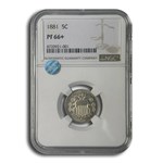 1881 Shield Nickel PF-66+ NGC