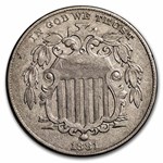 1881 Shield Nickel XF