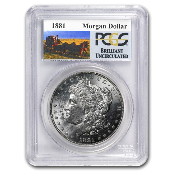 1881 Stage Coach Morgan Dollar BU PCGS 1881 Stage Coach Morgan Dollar BU PCGS