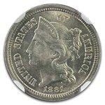 1881 Three Cent Nickel MS-65+ NGC CAC