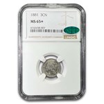 1881 Three Cent Nickel MS-65+ NGC CAC