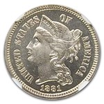 1881 Three Cent Nickel PF-67 Cameo NGC