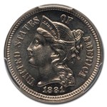 1881 Three Cent Nickel PR-66 PCGS CAC