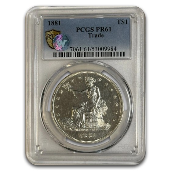 1881 Trade Dollar PR-61 PCGS