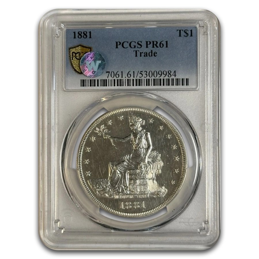 1881 Trade Dollar PR-61 PCGS