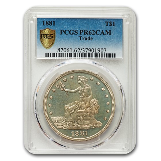 1881 Trade Dollar PR-62 Cameo PCGS 1881 Trade Dollar PR-62 Cameo PCGS