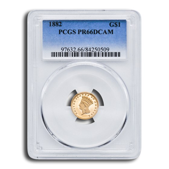 1882 $1 Indian Head Gold PR-66 DCAM PCGS 1882 $1 Indian Head Gold PR-66 DCAM PCGS