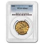 1882 $10 Liberty Gold Eagle MS-61 PCGS