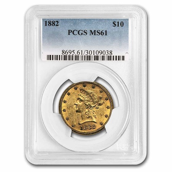 1882 $10 Liberty Gold Eagle MS-61 PCGS 1882 $10 Liberty Gold Eagle MS-61 PCGS