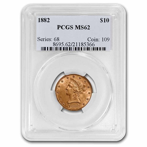 1882 $10 Liberty Gold Eagle MS-62 PCGS 1882 $10 Liberty Gold Eagle MS-62 PCGS
