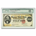 1882 $100 Gold Certificate VF-25 PMG (Fr#1206)