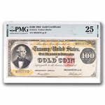 1882 $100 Gold Certificate VF-25 PMG (Fr#1214)