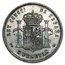 1882-1885 Spain Silver 5 Pesetas Avg Circ