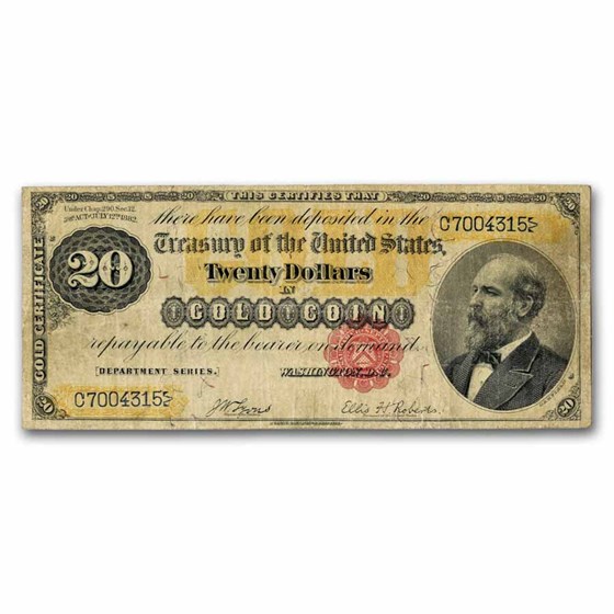 1882 $20 Gold Certificate VF (Fr#1178) 1882 $20 Gold Certificate VF (Fr#1178)